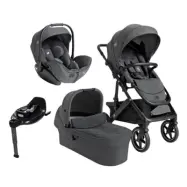 Joie Vinca duovagn + Joie i-Level Pro babyskydd + Joie i-Base Encore isofixbas R129