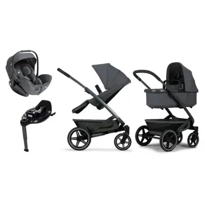 Joolz Geo3 duovagn + Joie i-Level Pro babyskydd + Joie i-Base Encore isofixbas