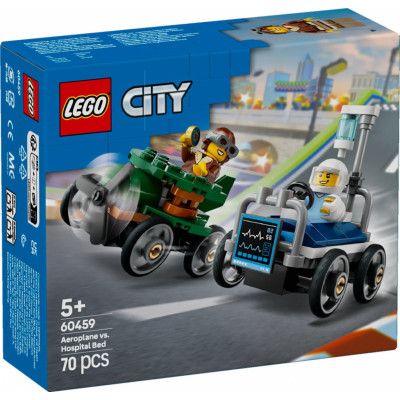LEGO® City Flygplan mot sjukhussäng racingpaket 60459 - LEGO -  Leksaksaffären