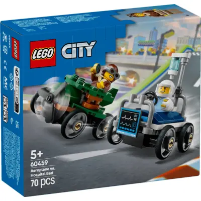 LEGO® City Flygplan mot sjukhussäng racingpaket 60459 - LEGO -  Leksaksaffären