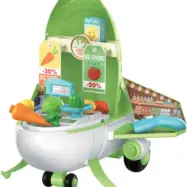 Luna - Affär Flygplan Grön/Vit 32 Delar