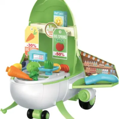 Luna - Affär Flygplan Grön/Vit 32 Delar