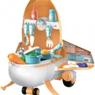 Luna - Leksakskök Flygplan Orange 38 Delar