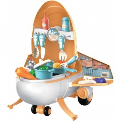 Luna - Leksakskök Flygplan Orange 38 Delar