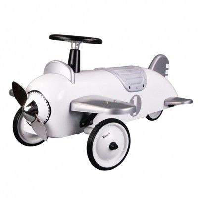 Magni Sparkbil - Flygplan Vit/Silver