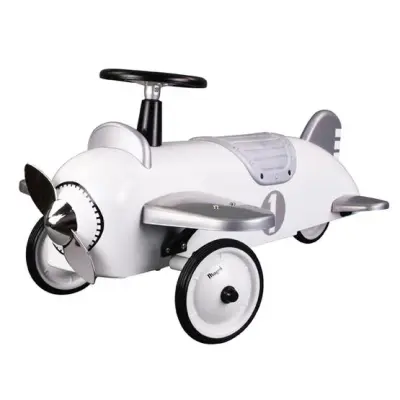 Magni Sparkbil - Flygplan Vit/Silver