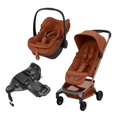 Maxi-Cosi Fame Cabin sulky + Maxi-Cosi Pebble Slide Pro babyskydd + isofixbas