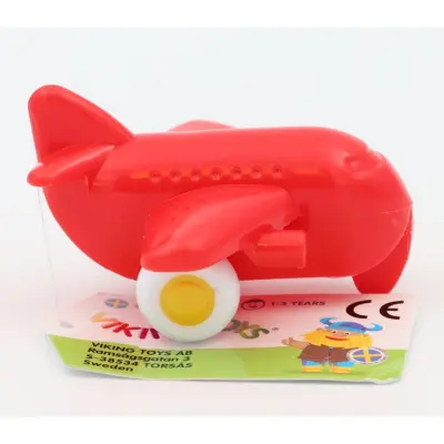 Miniknubbis - Flygplan - Viking Toys - Röd