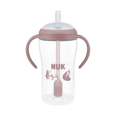NUK sugrörsflaska Perfect Match 260 ml, björn
