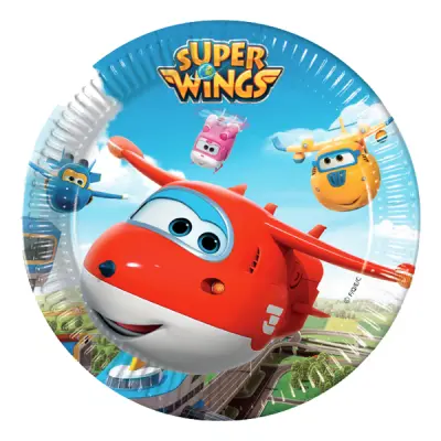 Papperstallrikar Flygplan - 8-pack