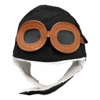 Pilotmössa i Fleece för Barn - Svart