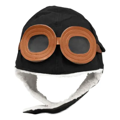 Pilotmössa i Fleece för Barn - Svart