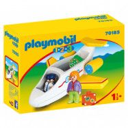 Playmobil 1.2.3 Flygplan med passagerare 70185