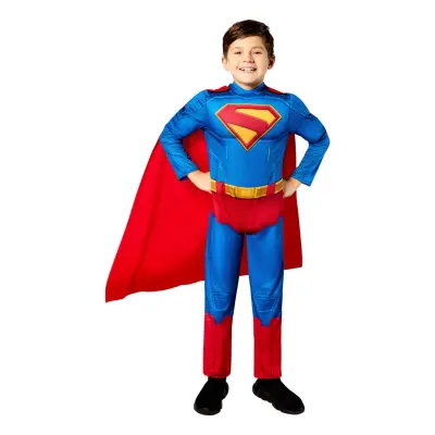 Superman Deluxe Barn Maskeraddräkt - Medium
