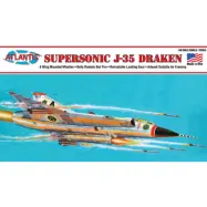 Supersonic J-35 Draken - Plastbyggmodell - L570 - Atlantis - 1:48