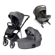 Tinynord Lux duovagn + Nuna Pipa Urbn babyskydd med isofix