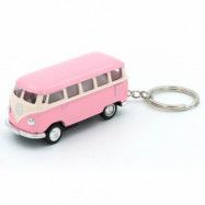 1962 Volkswagen Classical Bus - Nyckelring - Kinsmart - 1:64 - Pastellrosa