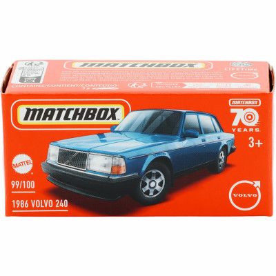 1986 Volvo 240 - Blå - Power Grab - Matchbox