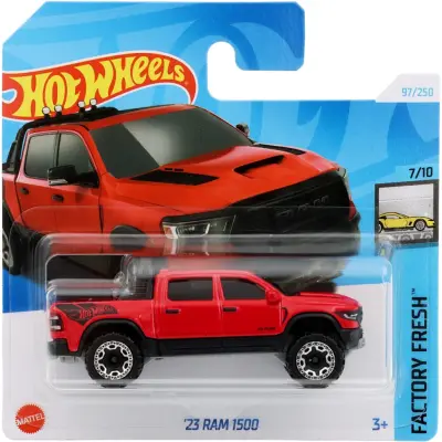 23 RAM 1500 - Röd - Factory Fresh - Hot Wheels