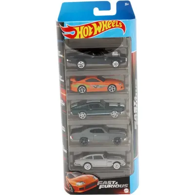 5-pack leksaksbilar - Fast&Furious - Hot Wheels