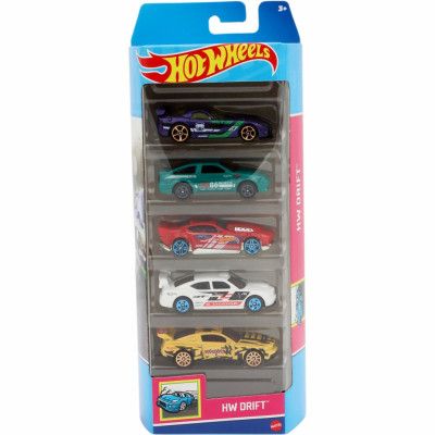 5-pack leksaksbilar - HW Drift - Hot Wheels
