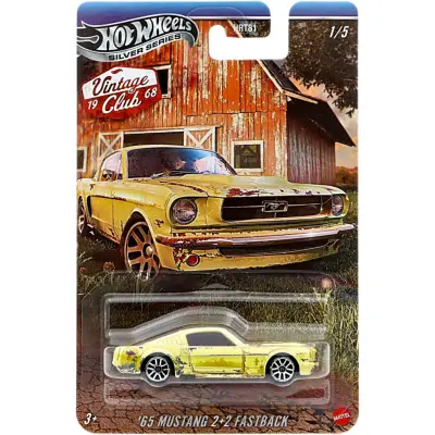 65 Mustang 2+2 Fastback - Gul - Vintage Club 1/5 - Hot Wheels