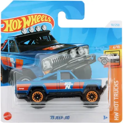 73 Jeep J10 - Blå - HW Hot Trucks - Hot Wheels