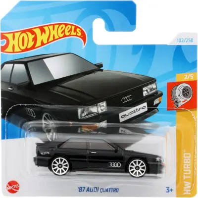 87 Audi Quattro - Svart - HW Turbo - Hot Wheels