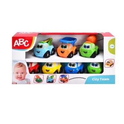 ABC City Team Fordon 7-pack 12m+ - Dickie Toys ABC -  Leksaksaffären