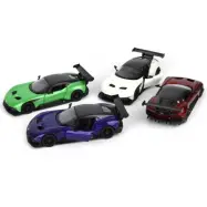 Aston Martin Bil med pullback  : Färg - Blå - Leksaksaffären -  Leksaksaffären