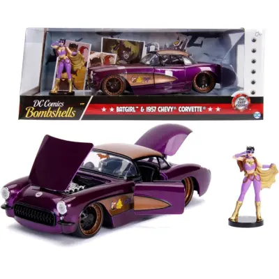 Batgirl&1957 Chevrolet Corvette - Jada Toys - 1:24