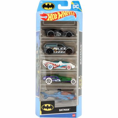 Batman - 5-pack leksaksbilar - Hot Wheels