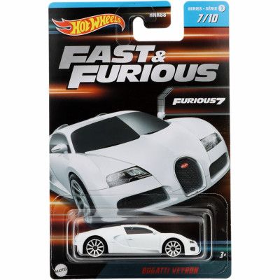 Bugatti Veyron - Vit - F&F - S3 7/10 - Hot Wheels
