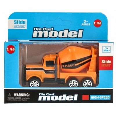 Cementbil - liten gul leksaksbil