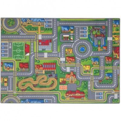 EuroToys Matta Toy Car Traffic Vid 95X133 Cm