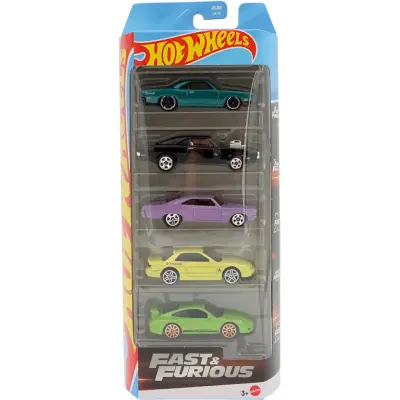 Fast&Furious - JBJ80 - 5-pack leksaksbilar - Hot Wheels