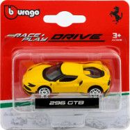 Ferrari 296 GTB - Gul - Bburago - 7 cm