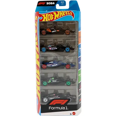 Formula 1 2024 - 5-pack leksaksbilar - Hot Wheels