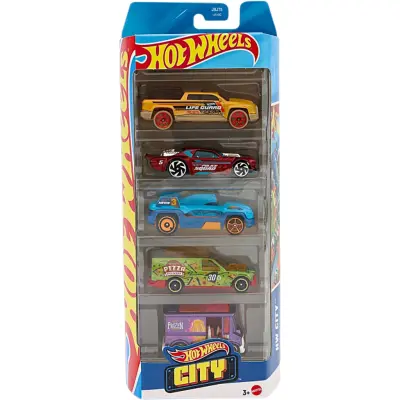 Hot Wheels City - 5-pack leksaksbilar - Hot Wheels