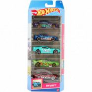 HW Drift - 5-pack leksaksbilar - Hot Wheels