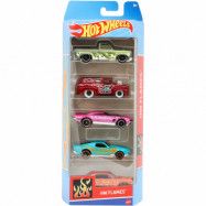 HW Flames - 5-pack leksaksbilar - Hot Wheels