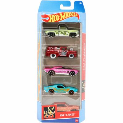 HW Flames - 5-pack leksaksbilar - Hot Wheels