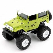 Jeep - Leksaksbil med Pullback - Grön - 9 cm