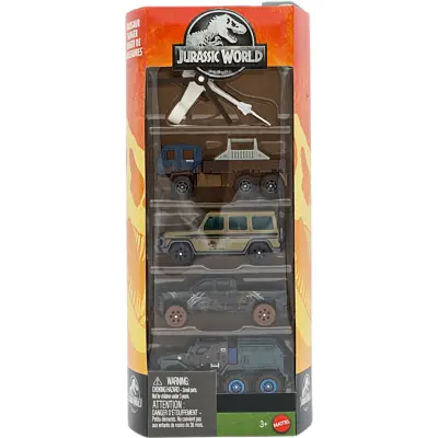 Jurassic World - 5-pack leksaksbilar - Matchbox