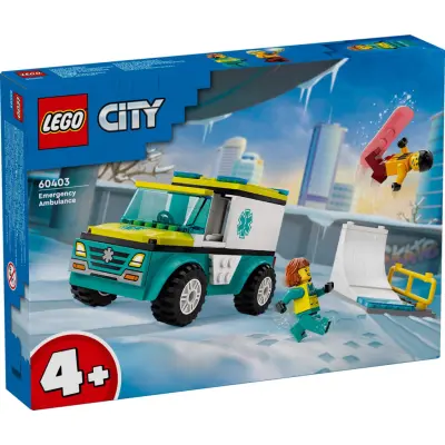 LEGO City Ambulans och snowboardåkare 60403