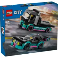 LEGO® City Racerbil och biltransport 60406 - LEGO -  Leksaksaffären