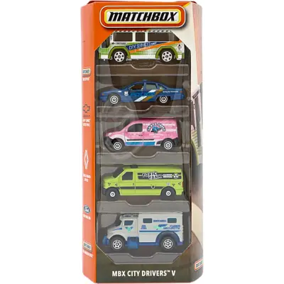 MBX City Drivers V - 5-pack leksaksbilar - Matchbox