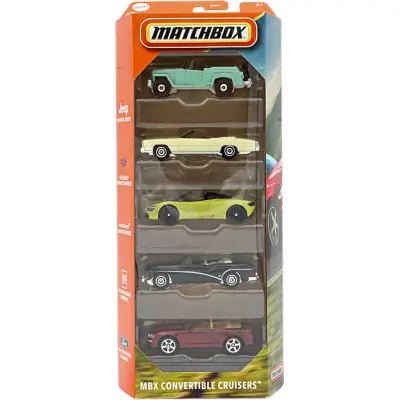 MBX Convertible Cruisers - 5-pack med cabrioleter - Matchbox