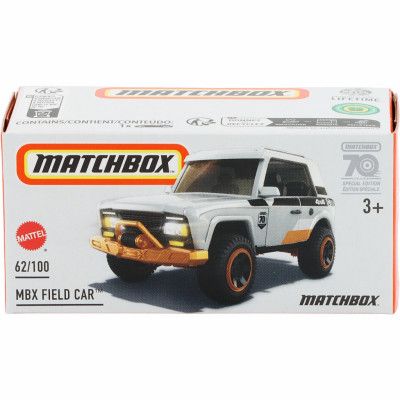 MBX Field Car - Grå - Power Grab - Matchbox
