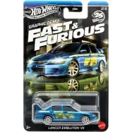 Mitsubishi Lancer Evolution VII - Blå - F&F - Graphic Remix - Hot Wheels
